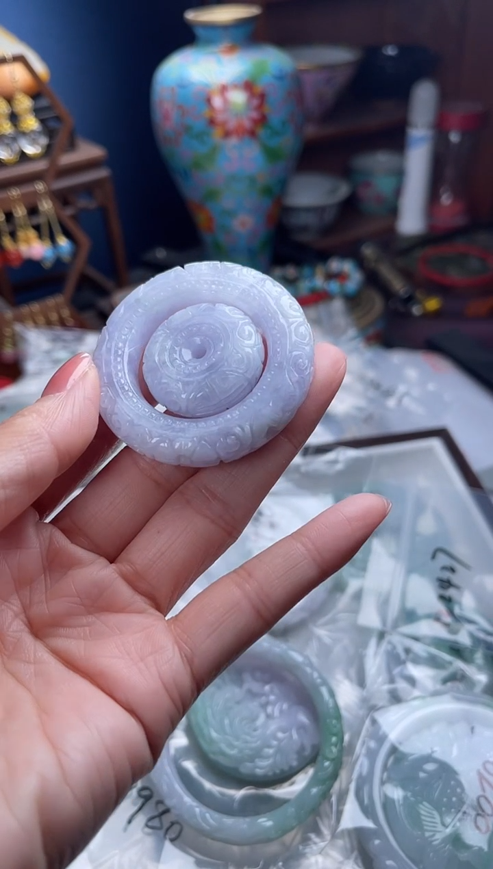 未镶嵌挂件翡翠灼****8，122427翡翠