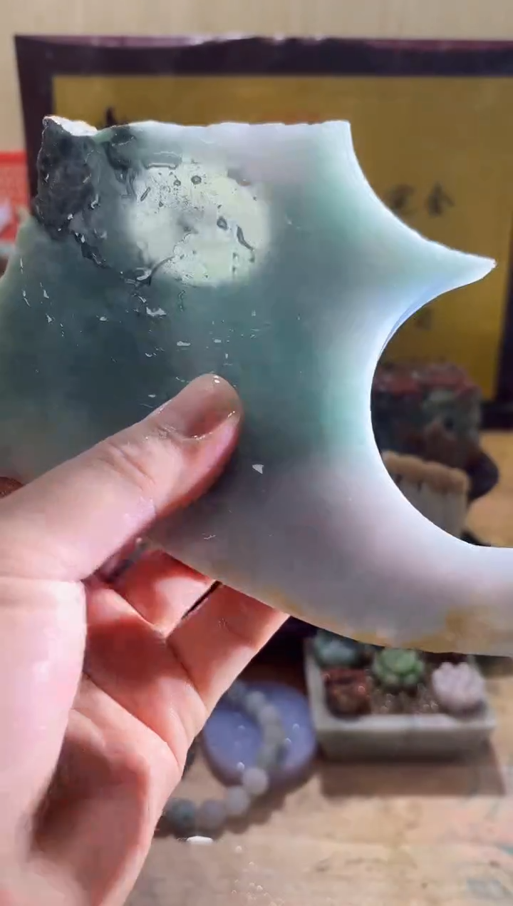 未镶嵌挂件翡翠A货常星8034