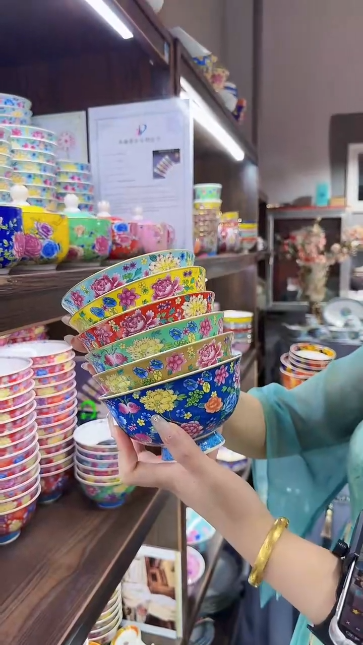 瓷片5英寸饭碗6个景德镇餐具