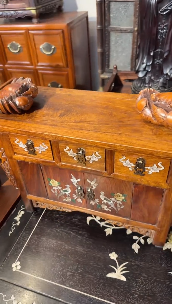 【闪购商品】木木艺缅花镶嵌二联柜798.88