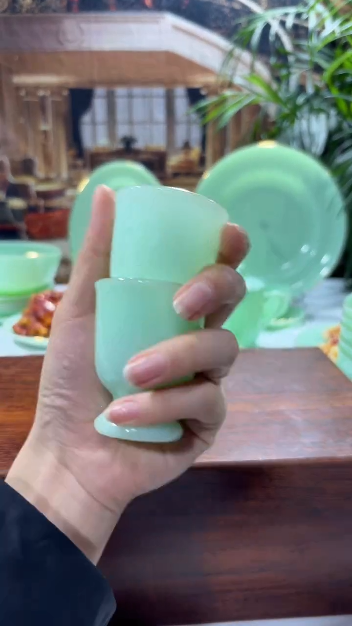 【闪购商品】...玉瓷酒杯6个  【贝美】 