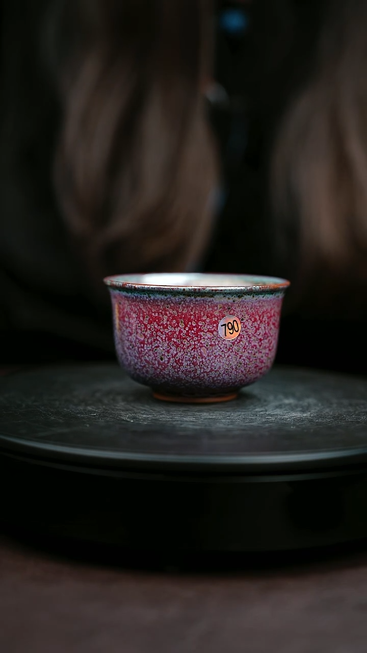 790#原矿钧瓷炉钧釉直口杯