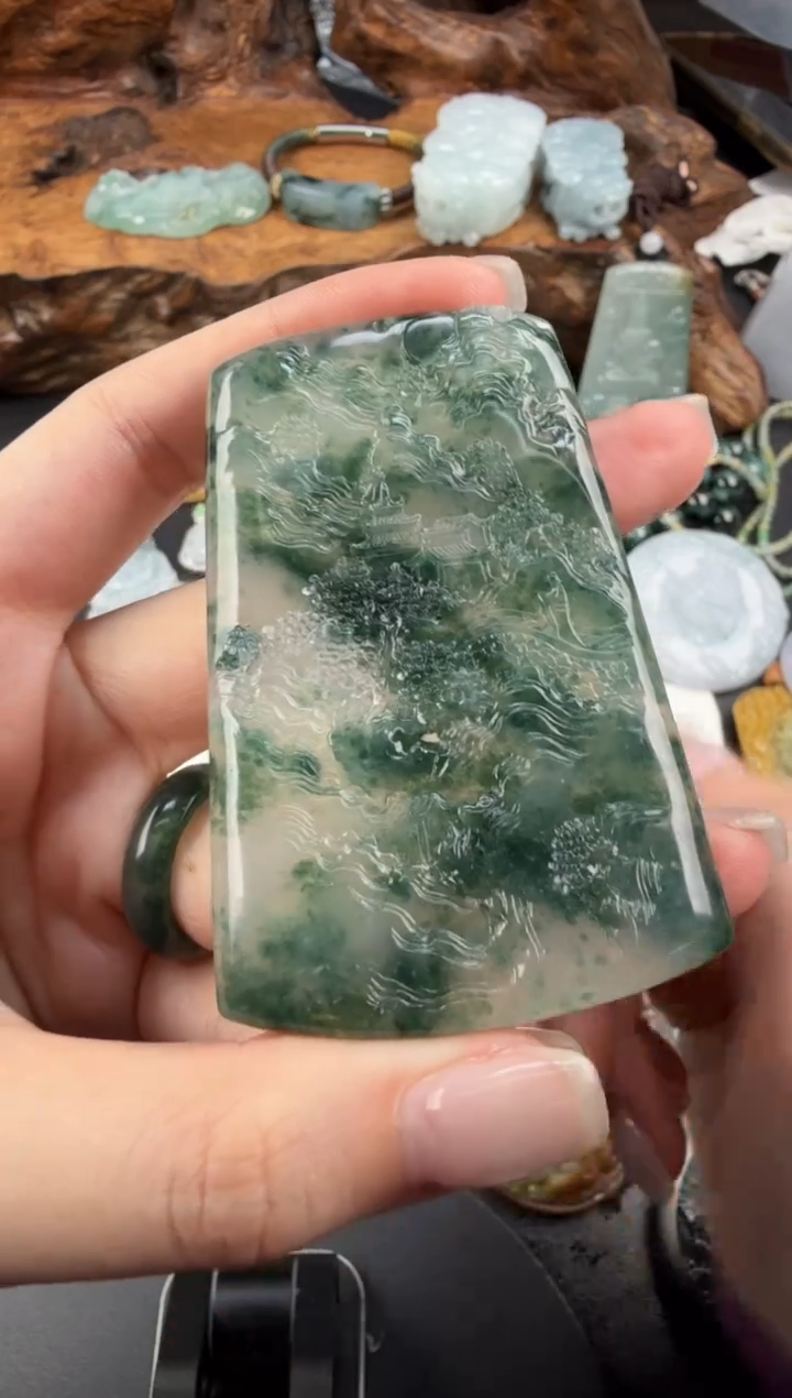 吊坠(不含链)未镶嵌翡翠雅**赏翡翠饰品-375 