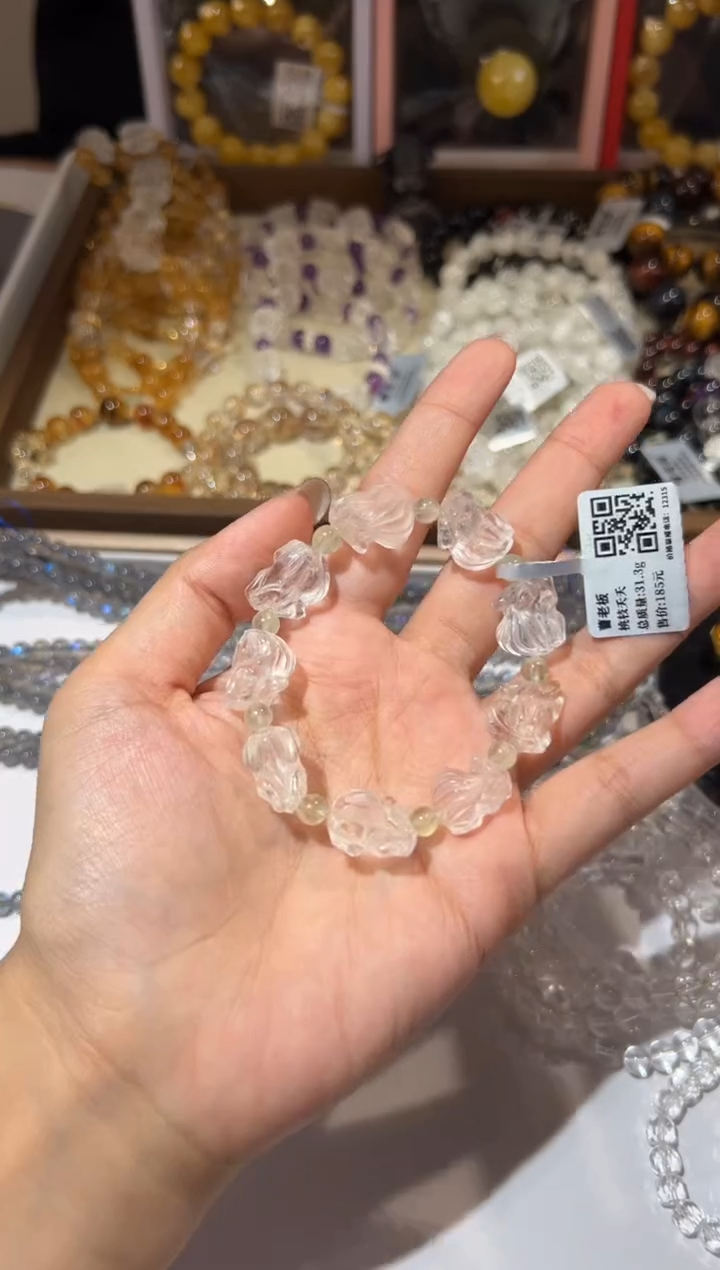 【闪购商品】水晶手链未镶嵌白水晶狐狸diy