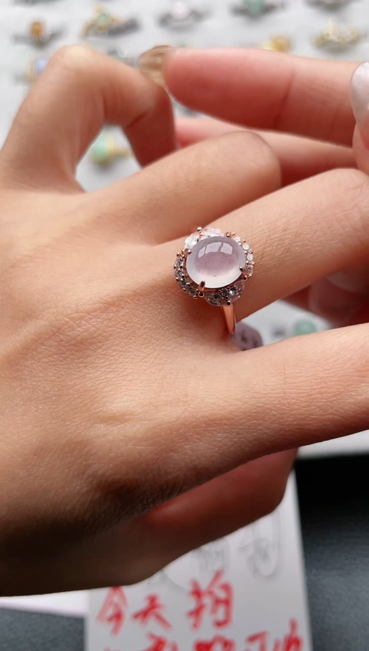 【闪购商品】翡翠戒指银S925镶嵌1111