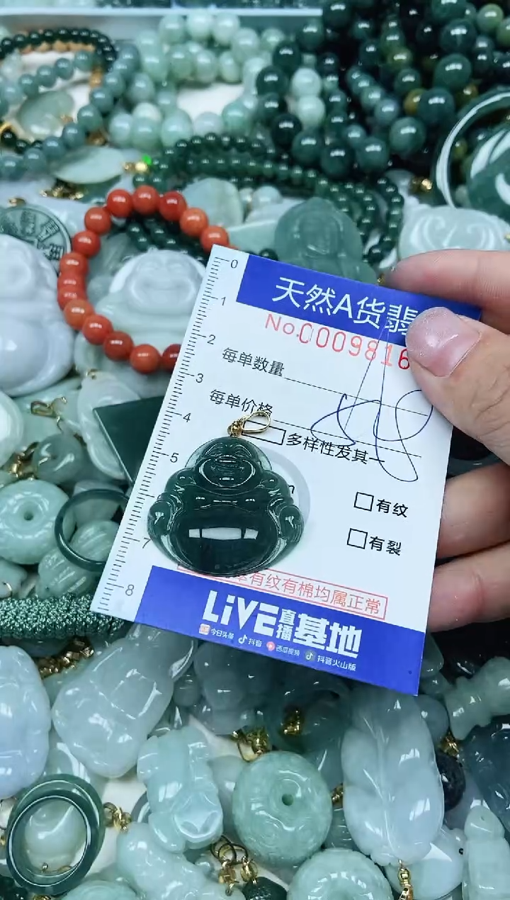 【闪购商品】翡翠吊坠(不含链)未镶嵌翡翠