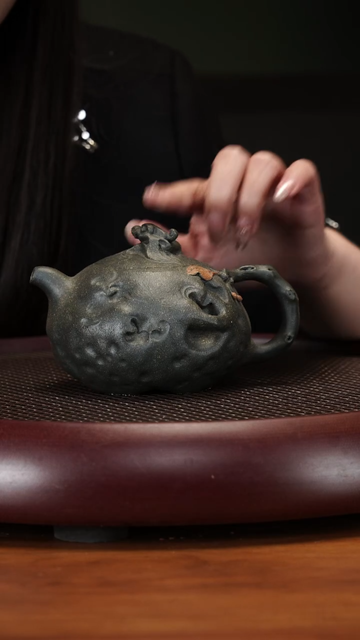 【闪购商品】紫砂茶壶3118GSB祥瑞壶青灰段300cc