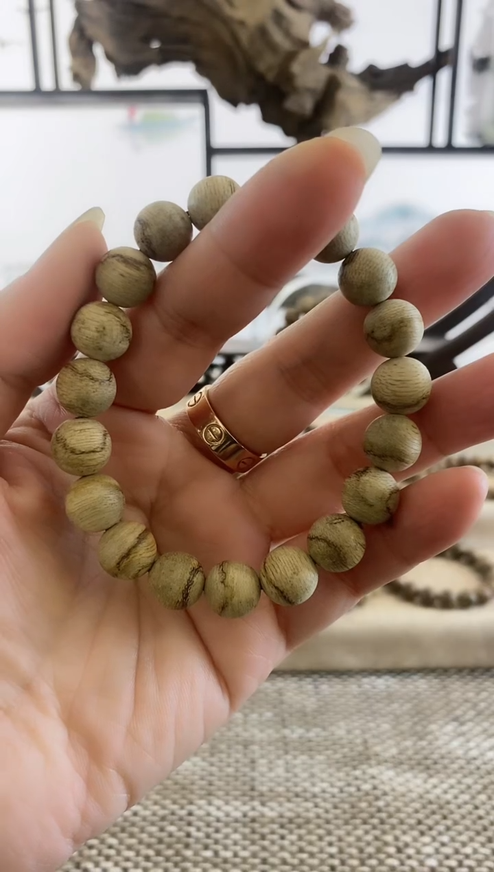 【闪购商品】沉香手串达拉干Y熟结老料虎斑入门11MM手串