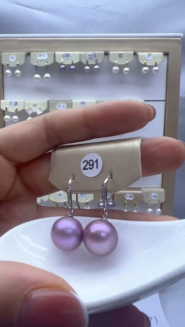 【闪购商品】淡水珍珠耳饰银S925镶嵌201