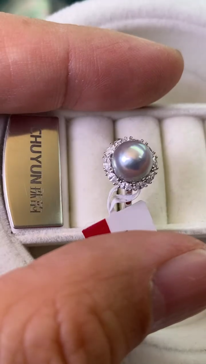 【闪购商品】海水珍珠戒指银S925镶嵌1