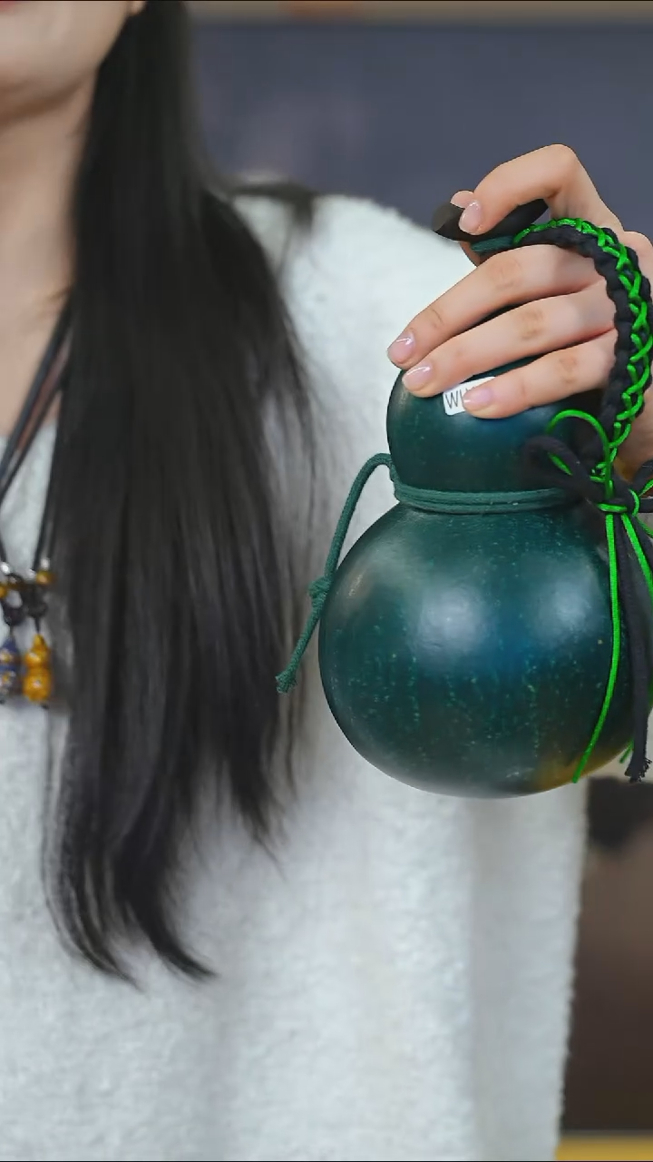 【闪购商品】WU111绿色大容量酒葫芦随缘发