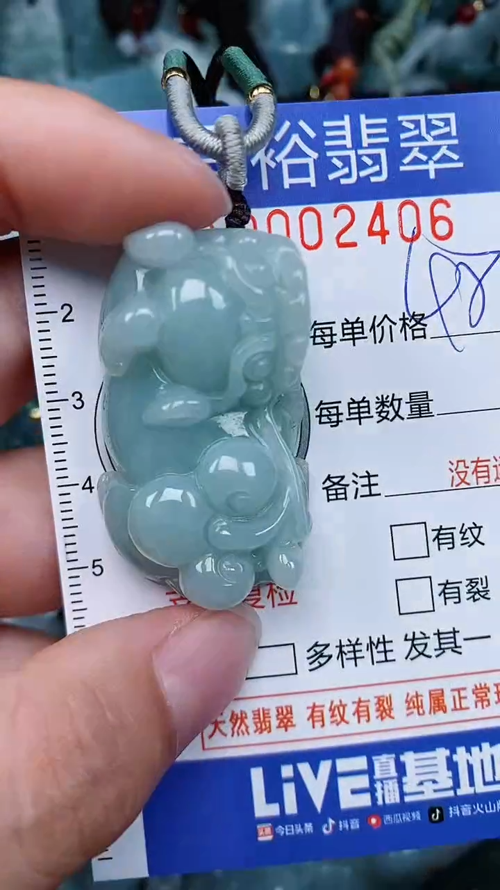 翡翠未镶嵌颈饰...0002406