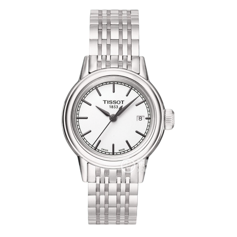 99新 Tissot/天梭 经典系列28.5MM/经典白色石英女表/简约时尚