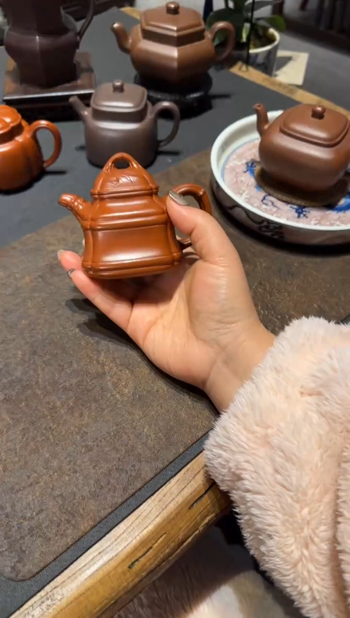 【闪购商品】紫砂茶壶四方竹鼎