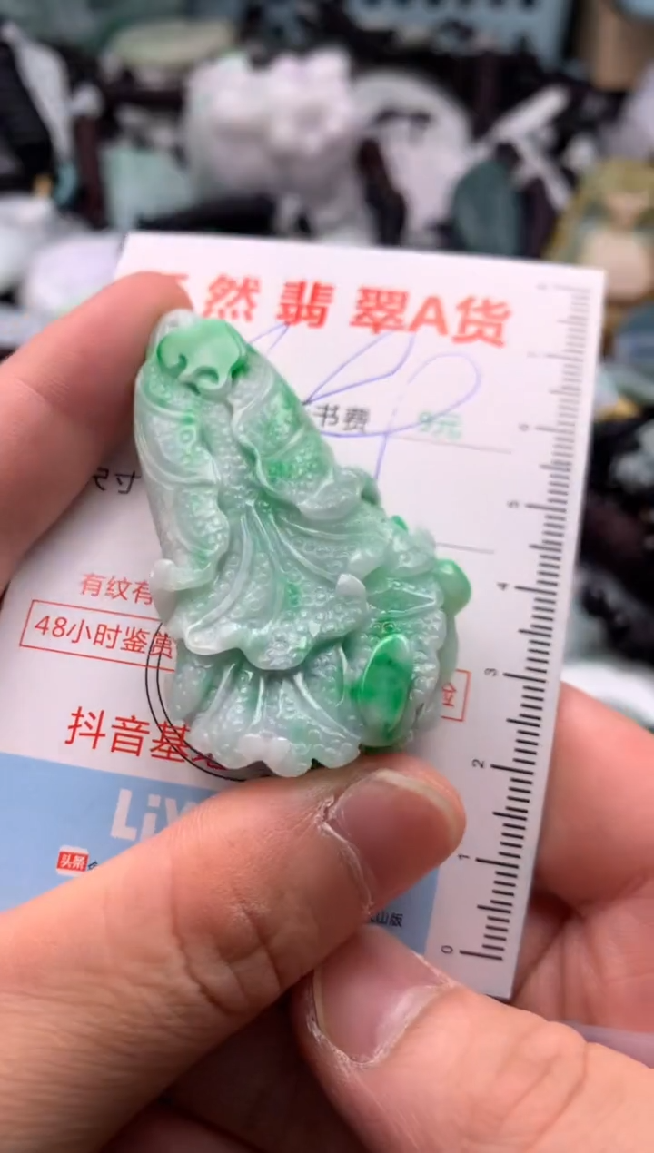 翡翠未镶嵌吊坠(不含链)1