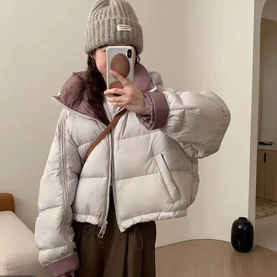 【女款】短款面包服时尚保暖立领连帽修身型