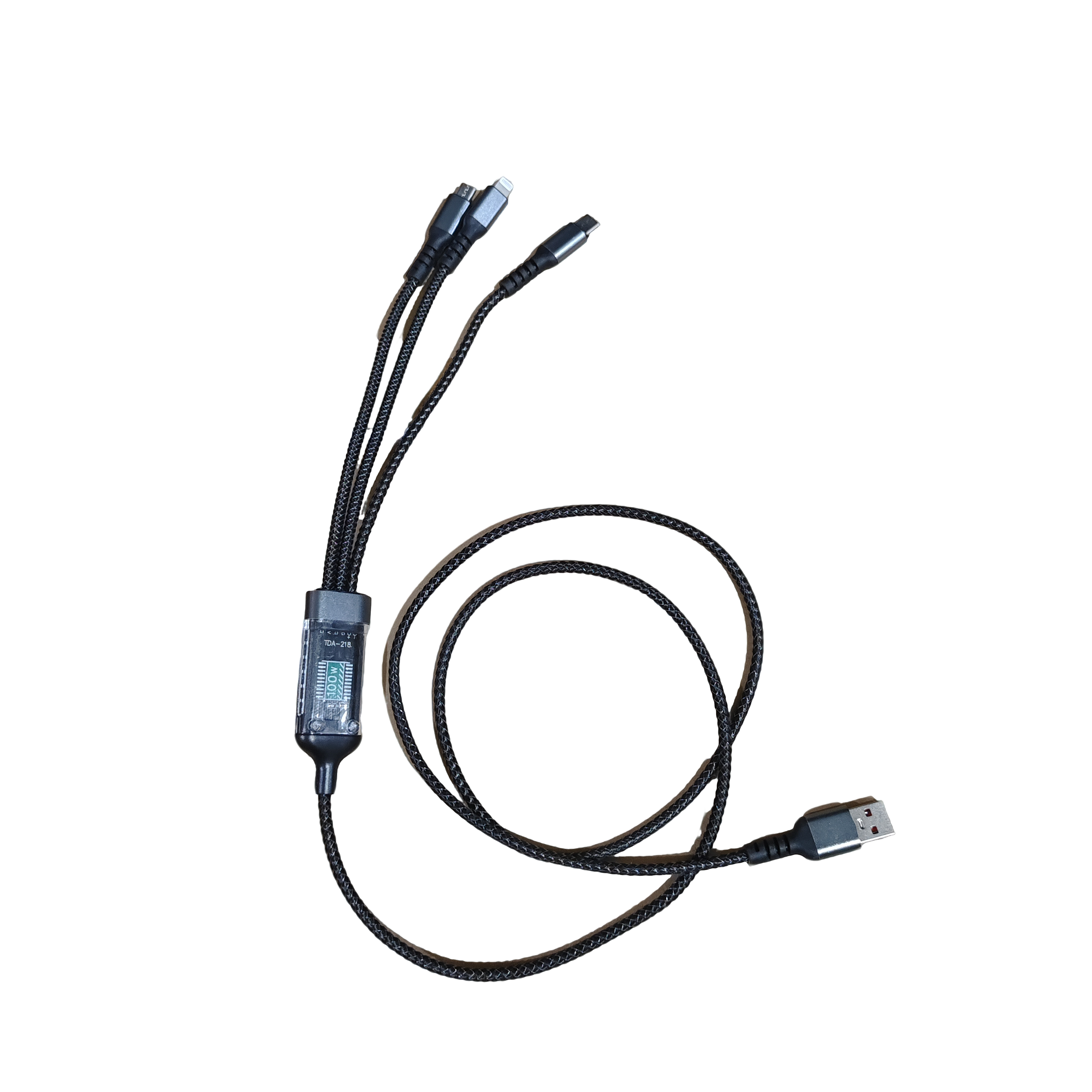 手机三合一快充数据线