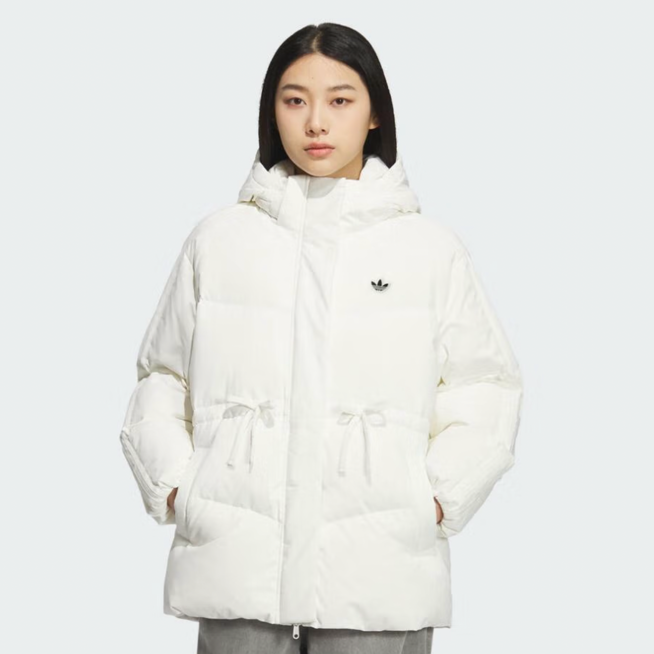 【滔搏联动】adidas 阿迪三叶草女子BOW MID DOWN羽绒服KF3685