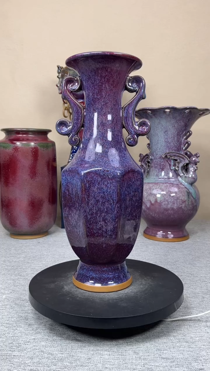摆件陶神垕钧瓷收藏工艺品
