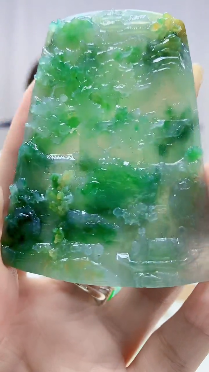 未镶嵌定制翡翠4868DD-毛货挂件85