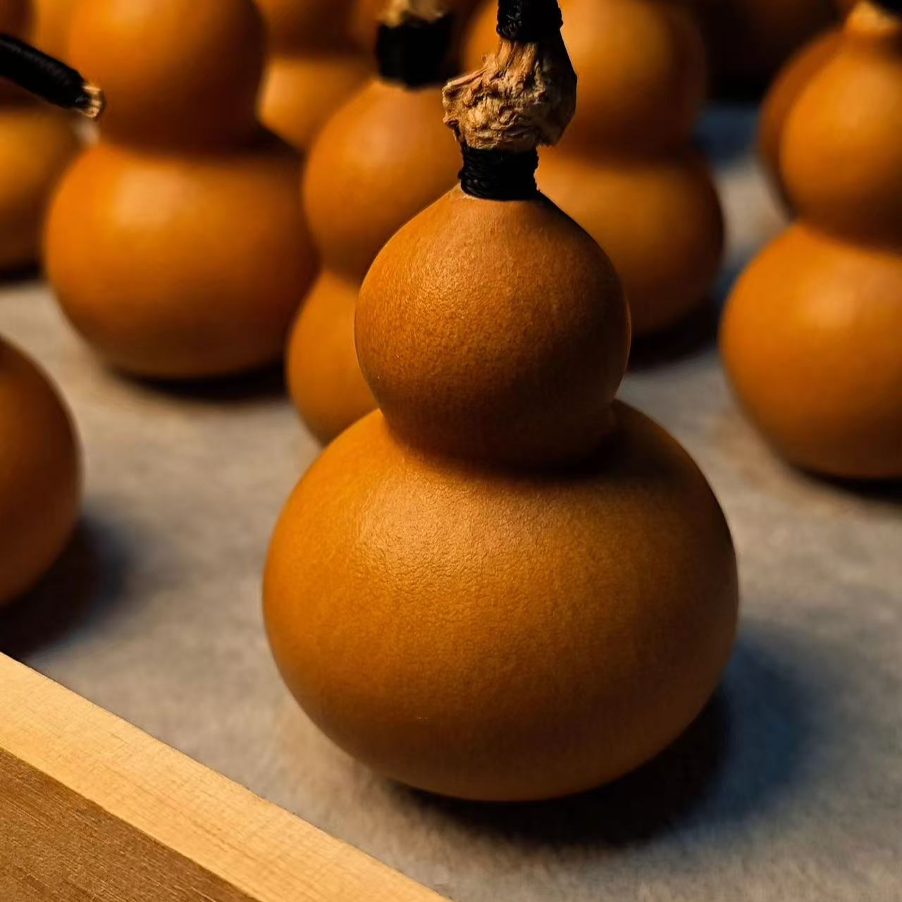 天然文玩小葫芦手把件带龙头可盘玩装饰挂件