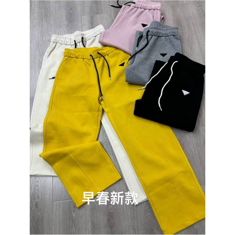【魅力风】早春新款显瘦百搭直筒休闲卫裤