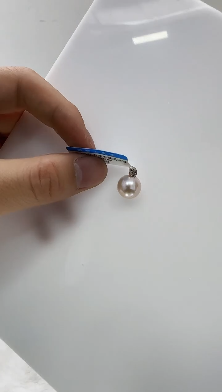 【闪购商品】淡水珍珠DA18K金镶嵌b363 吊坠11