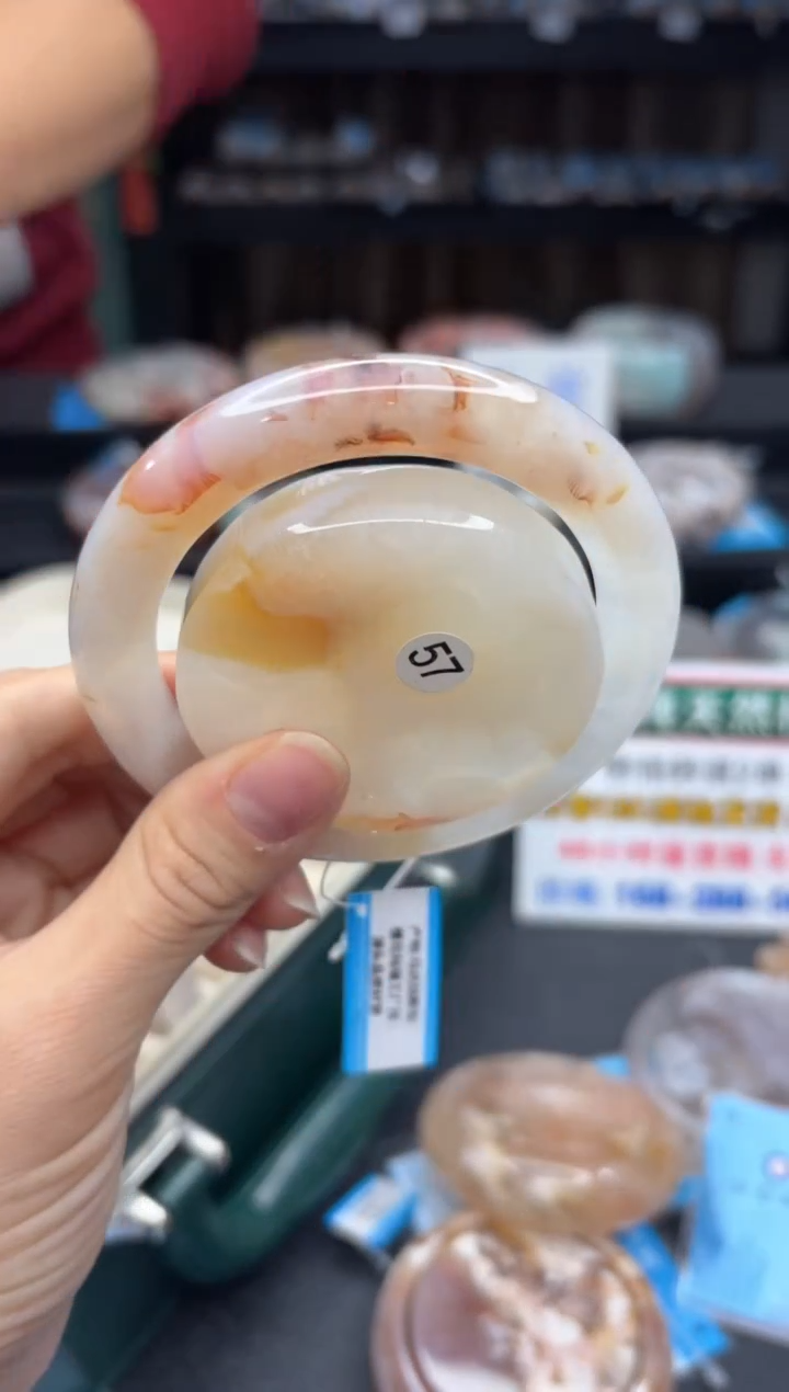 【闪购商品】石英质玉手镯未镶嵌2316（58圈赠送镯心）