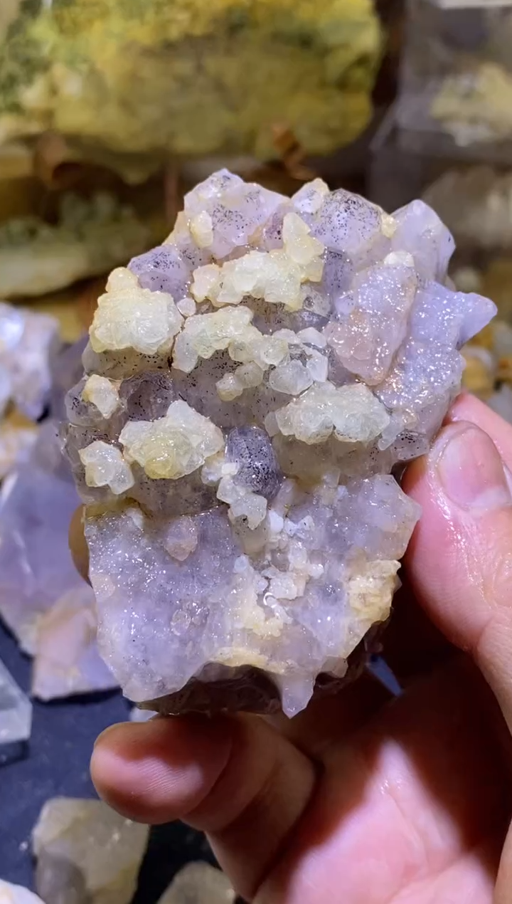 未镶嵌珠宝半成品水晶112号葡萄+四川美姑超七花园水晶