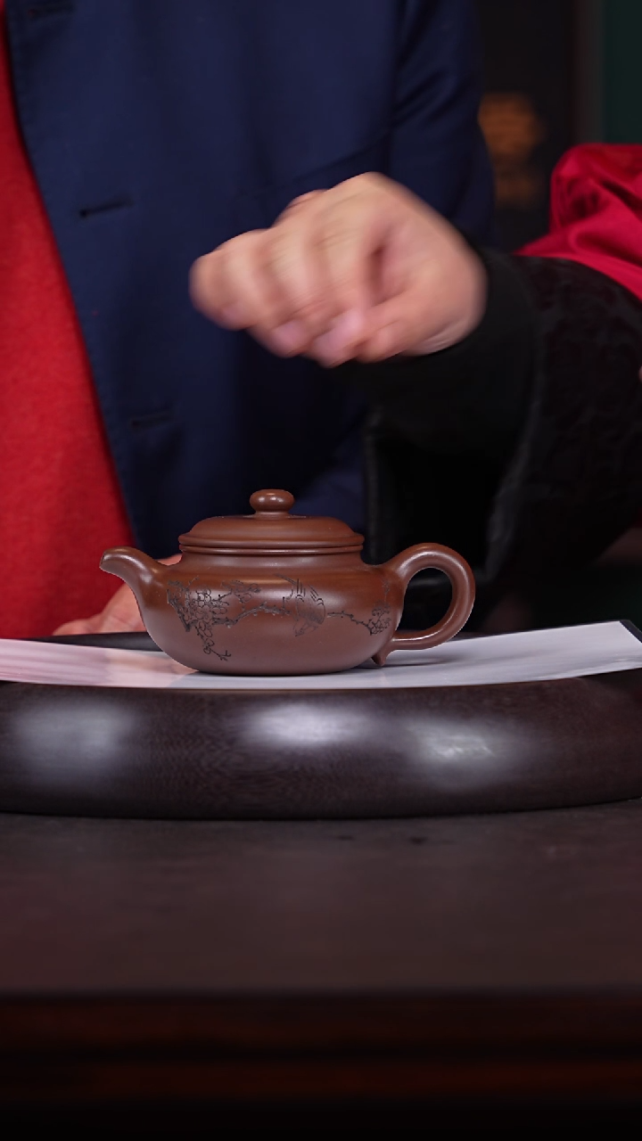 【闪购商品】紫砂茶壶李军1-40沉香紫泥仿古