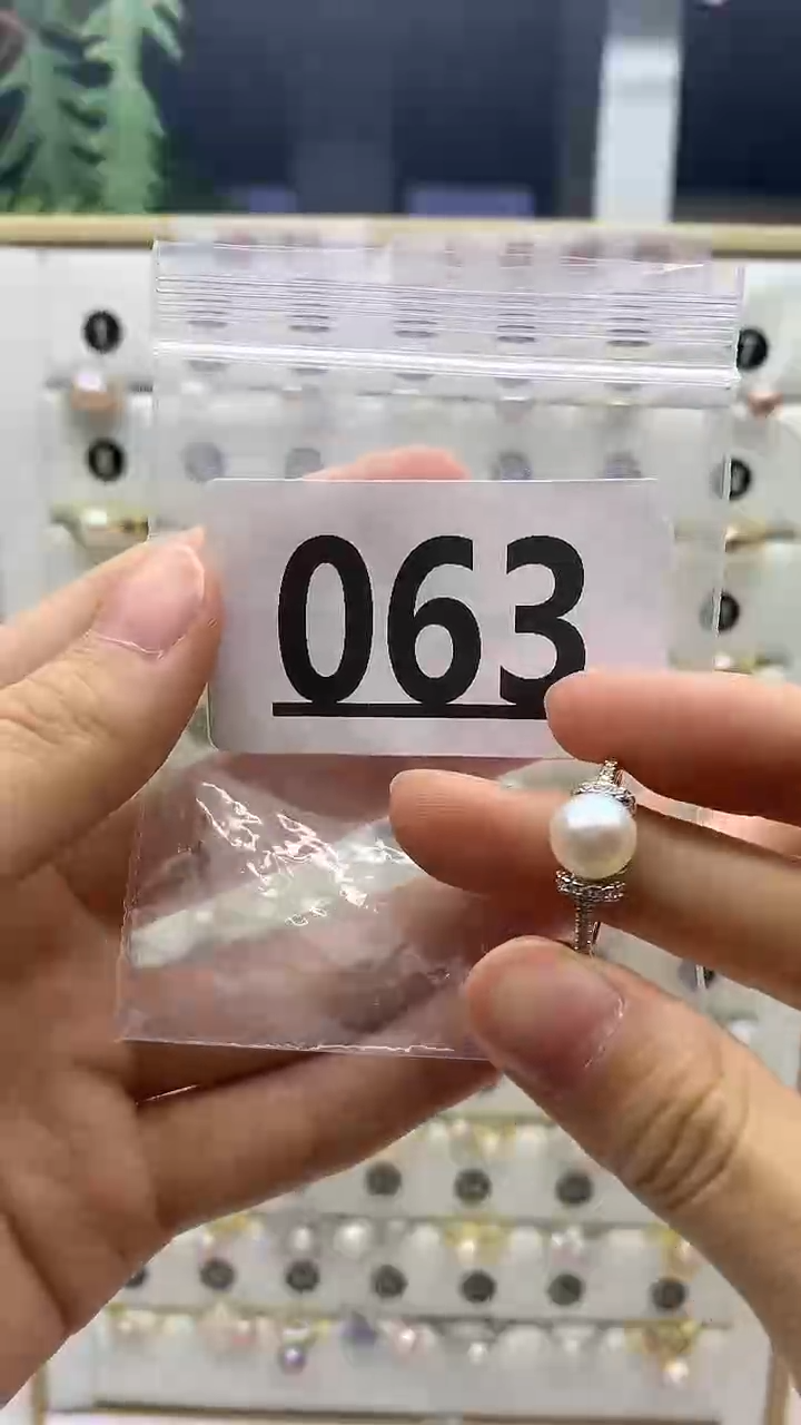 合金戒指淡水珍珠063