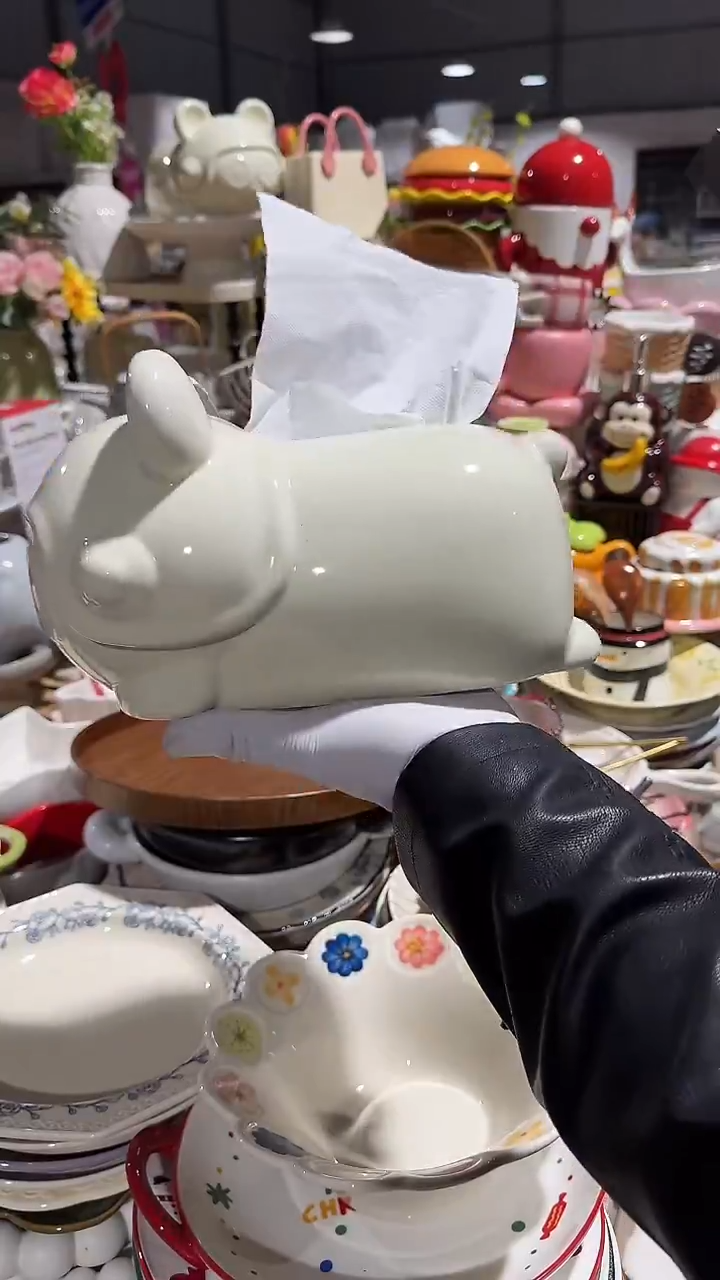 陶瓷大号纸巾盒微瑕 凑满20元包邮