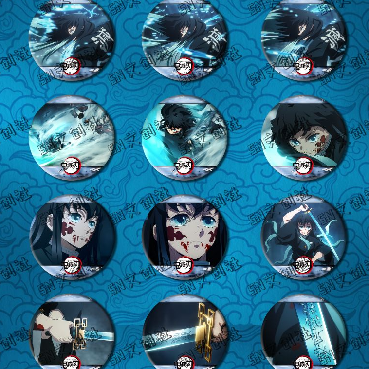 【时透无一郎光栅个人池】《鬼灭之刃》65mm 光栅吧唧二创（默认代拆）