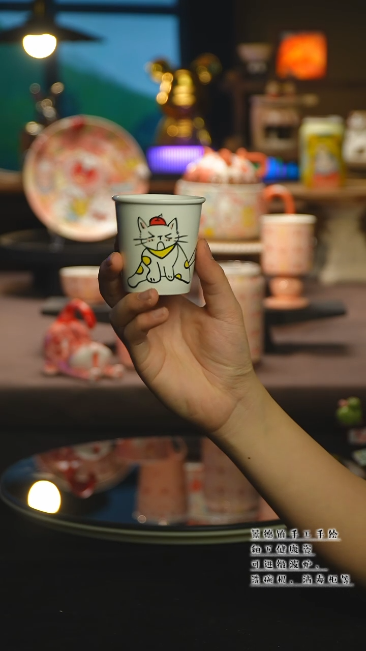 【闪购商品】杯陶瓷景德镇高温釉下彩&A912