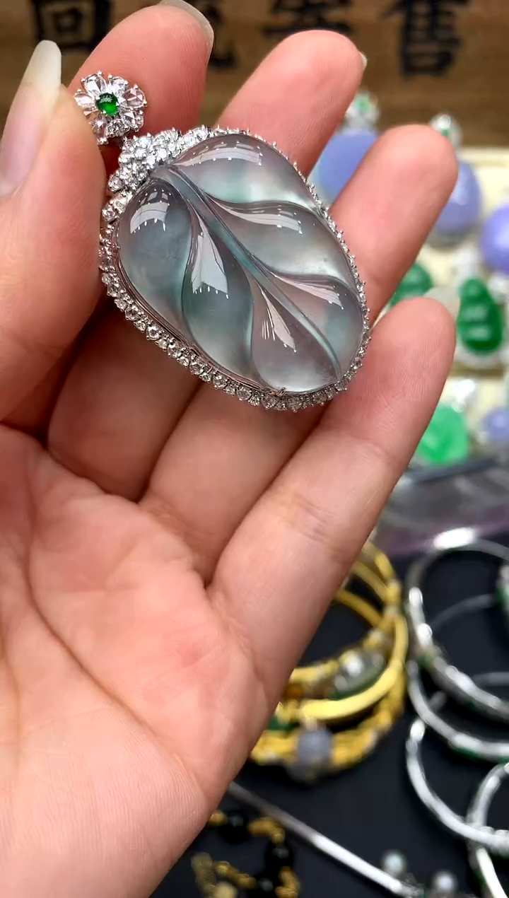 【闪购商品】翡翠颈饰18K金镶嵌234-中国好珍宝