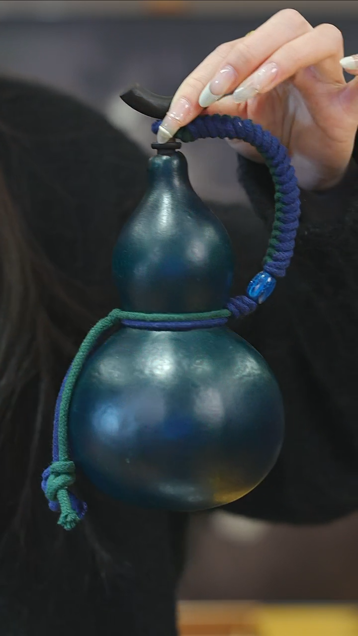 【闪购商品】XM106大漆酒葫芦不包手串及旋转底座