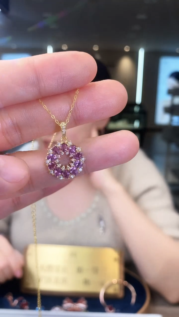 【闪购商品】蓝宝石项链银S925镶嵌01