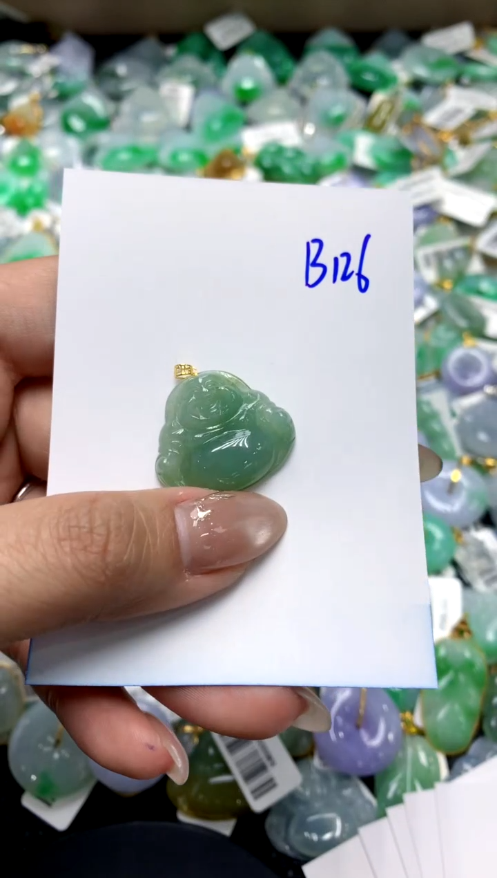 【闪购商品】翡翠颈饰18K金镶嵌1111111111111111