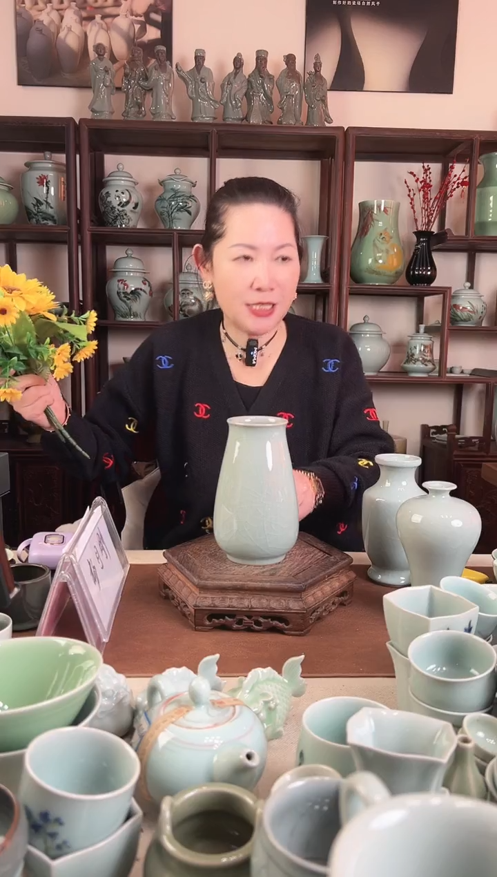 纯手工 哥粉 花瓶