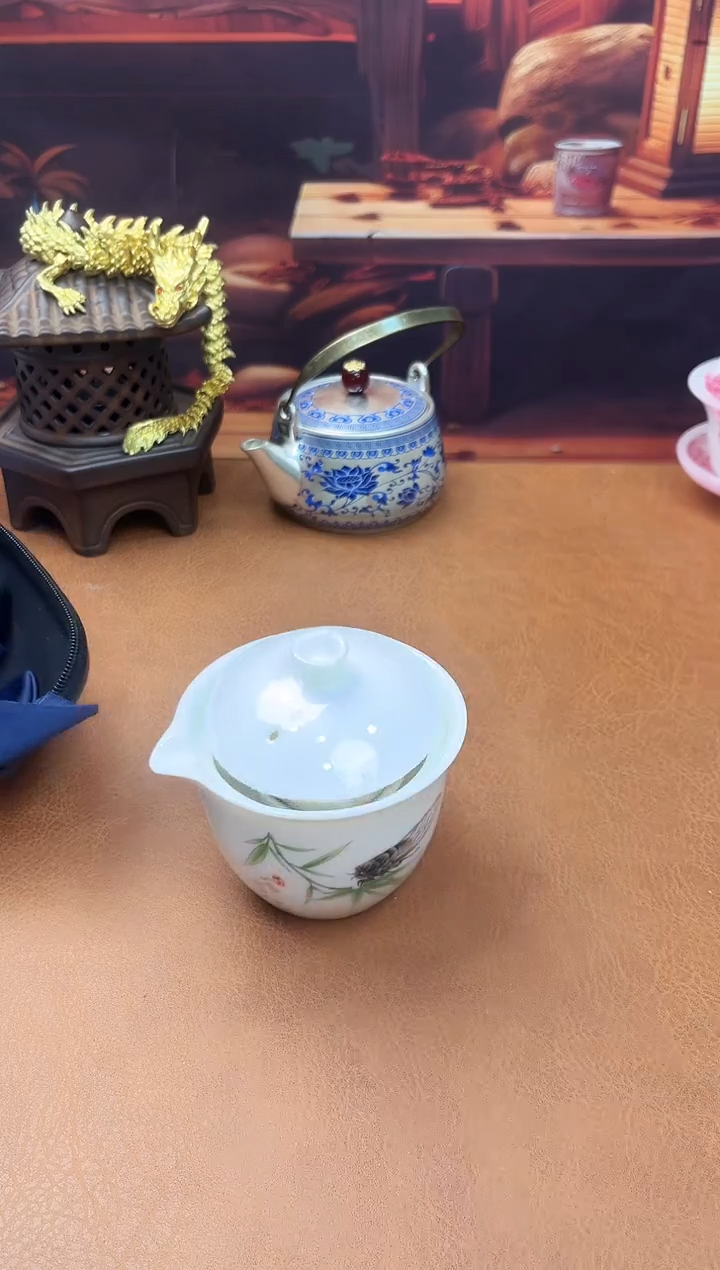 陶瓷茶具摆件旅行套组