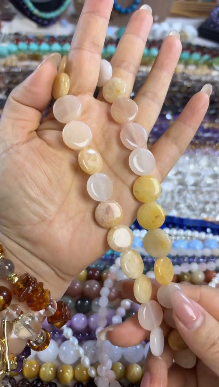 未镶嵌玛瑙/玉髓珠宝半成品黄玉片片