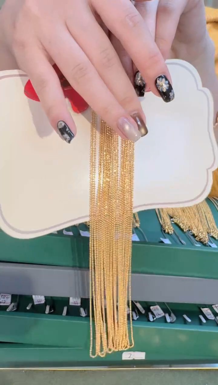 50cm固定不可调节切面珠珠链1.92g（多样性发货）