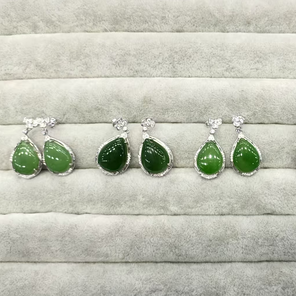 天然和田玉耳坠【多样性发货-拍一发一】