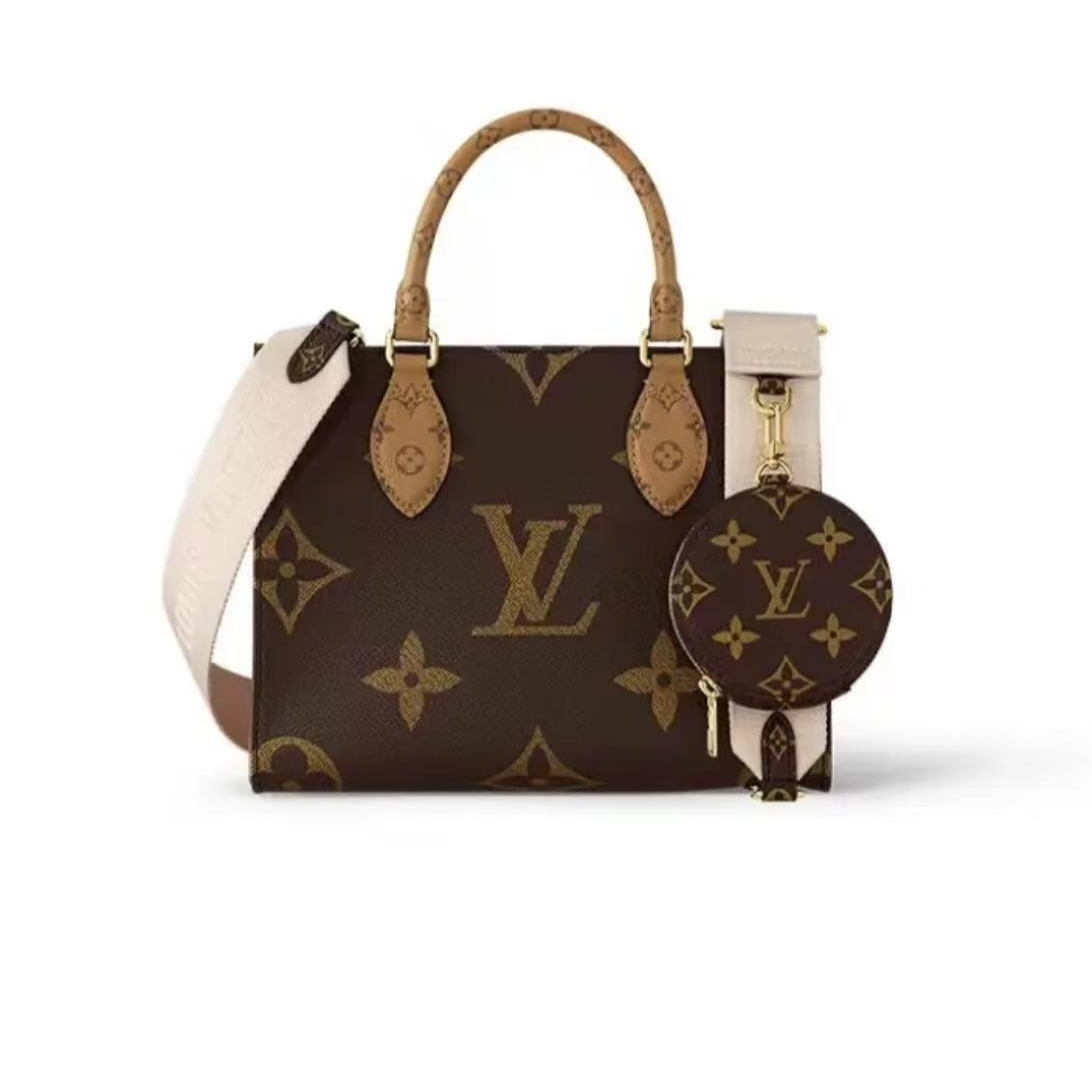 99新 LouisVuitton/路易威登 onthego小号托特包Tote包单肩包