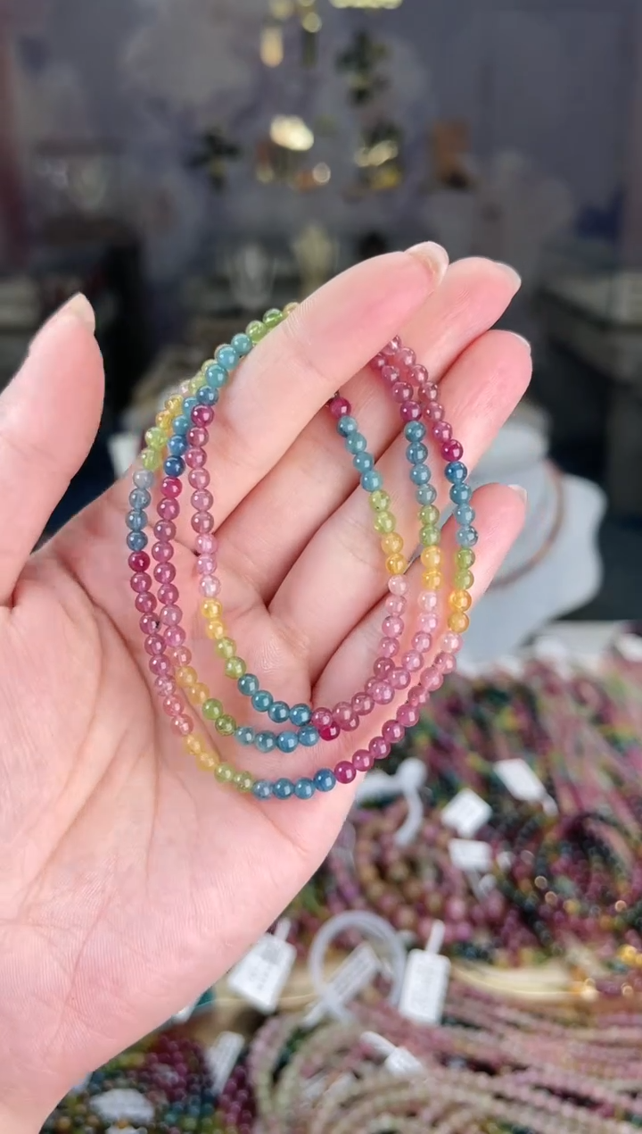 【闪购商品】碧玺/未镶嵌J3mm+碧玺多圈多样性发货