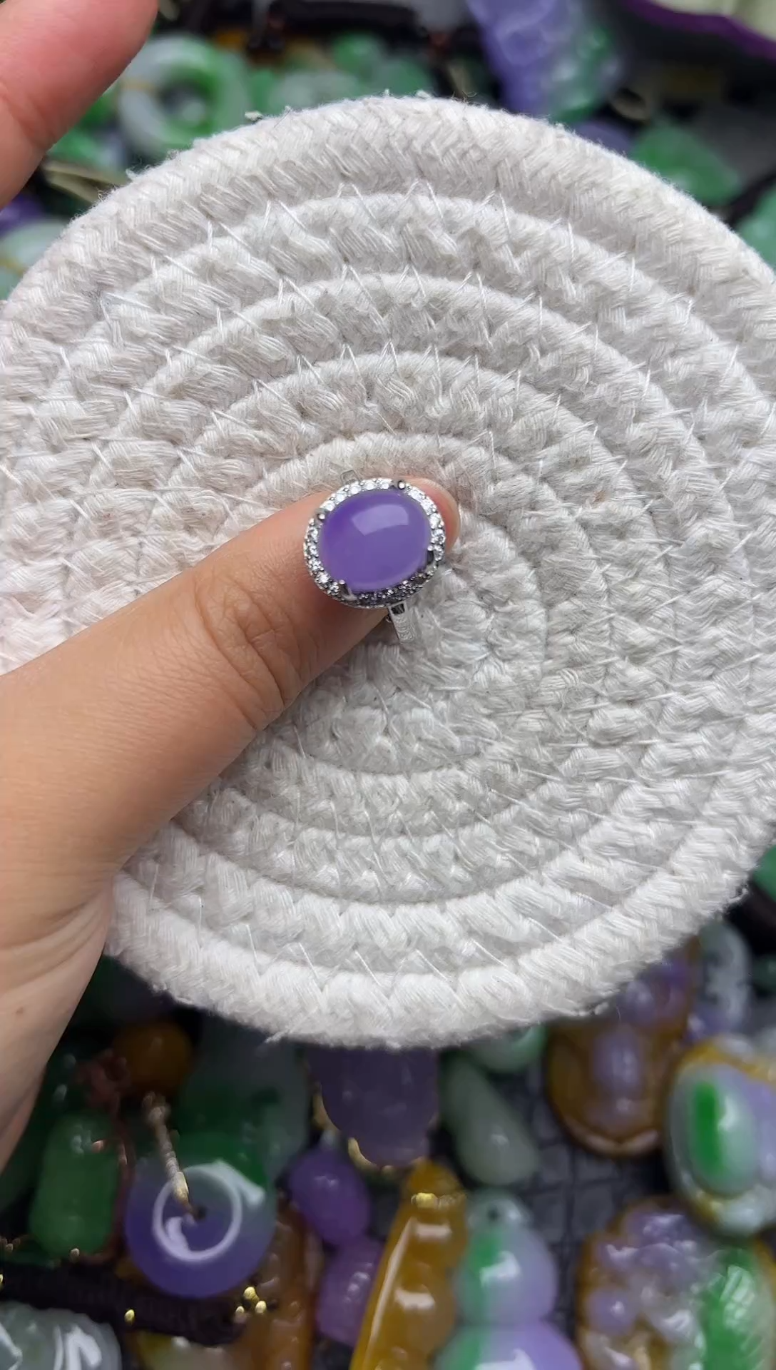 颈饰未镶嵌翡翠缅甸翡翠吊坠