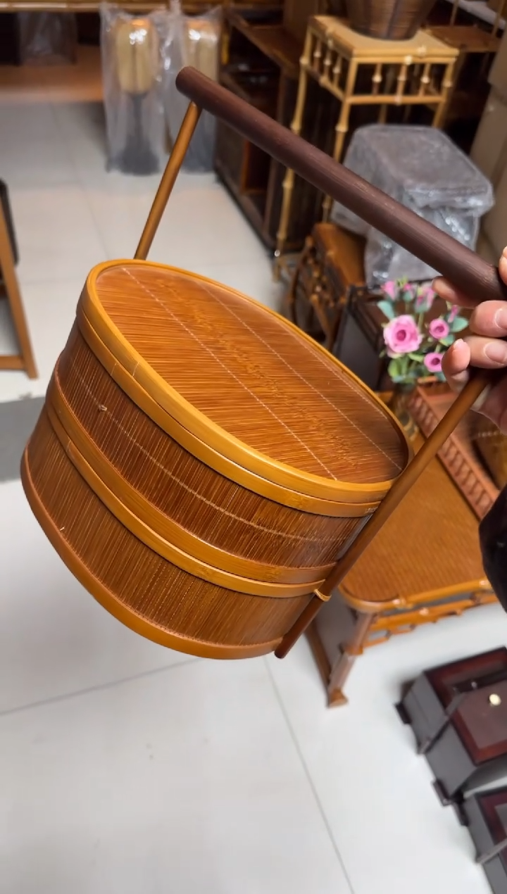 【闪购商品】闪购商品特价竹丝篮子一个两层125