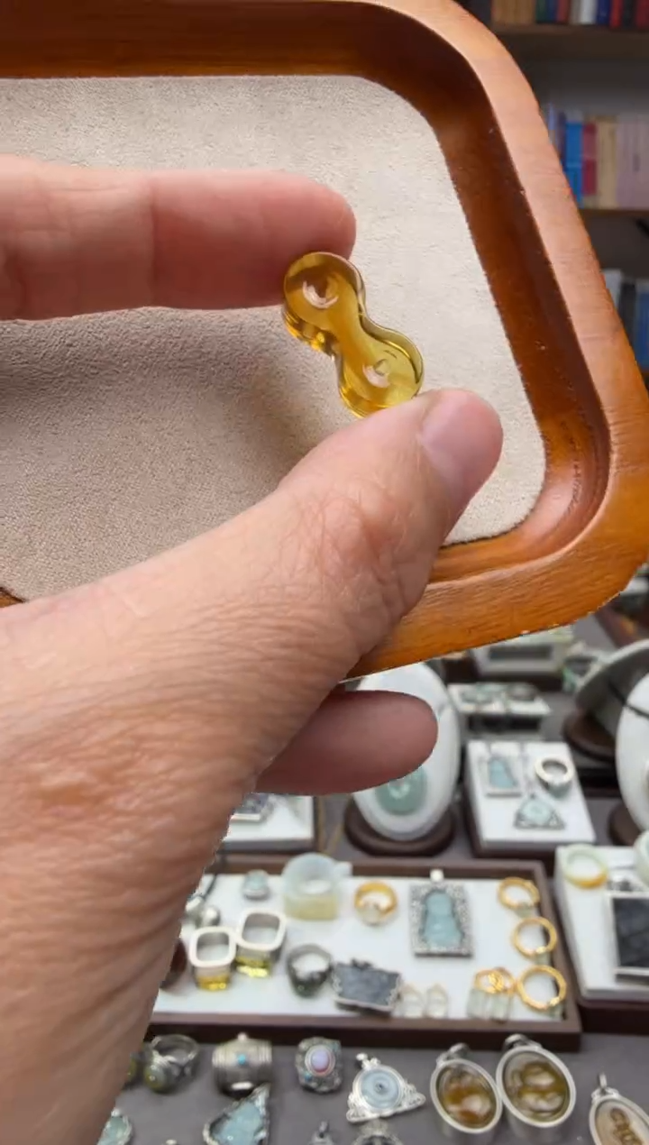 琥珀颈饰未镶嵌配件3