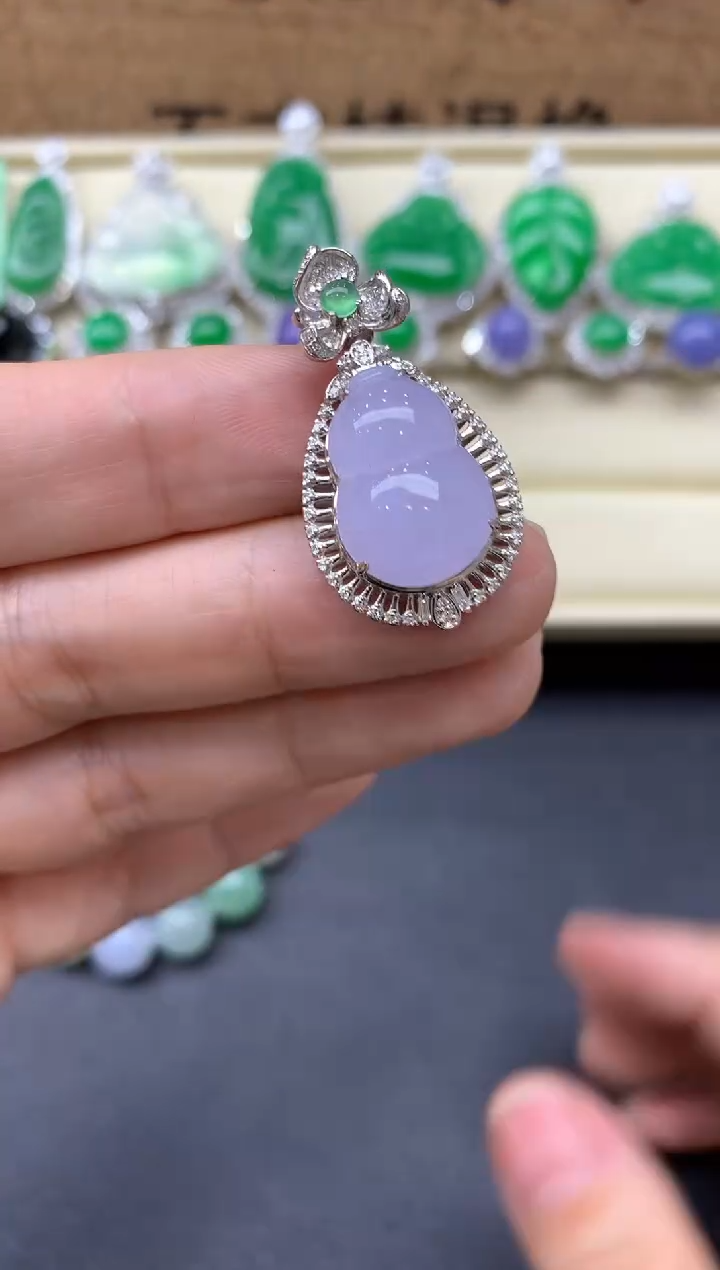 【闪购商品】翡翠颈饰18K金镶嵌615-中国好珍宝