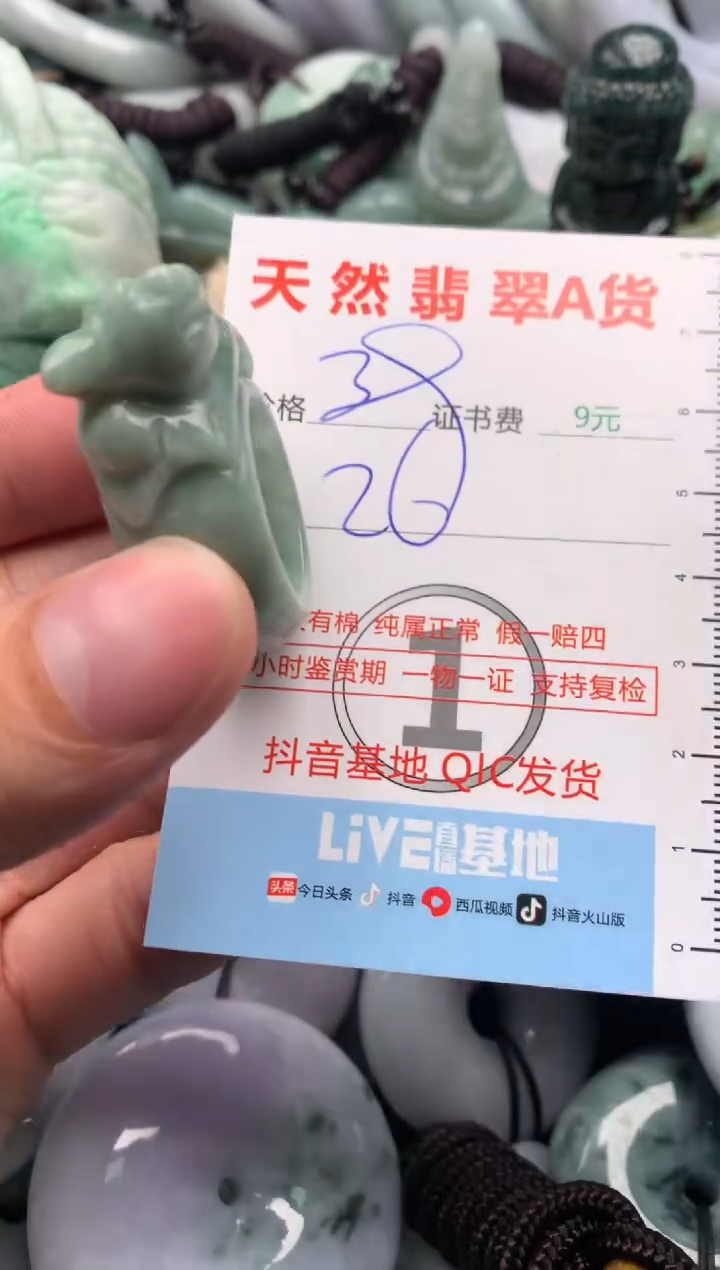 翡翠未镶嵌吊坠(不含链)1